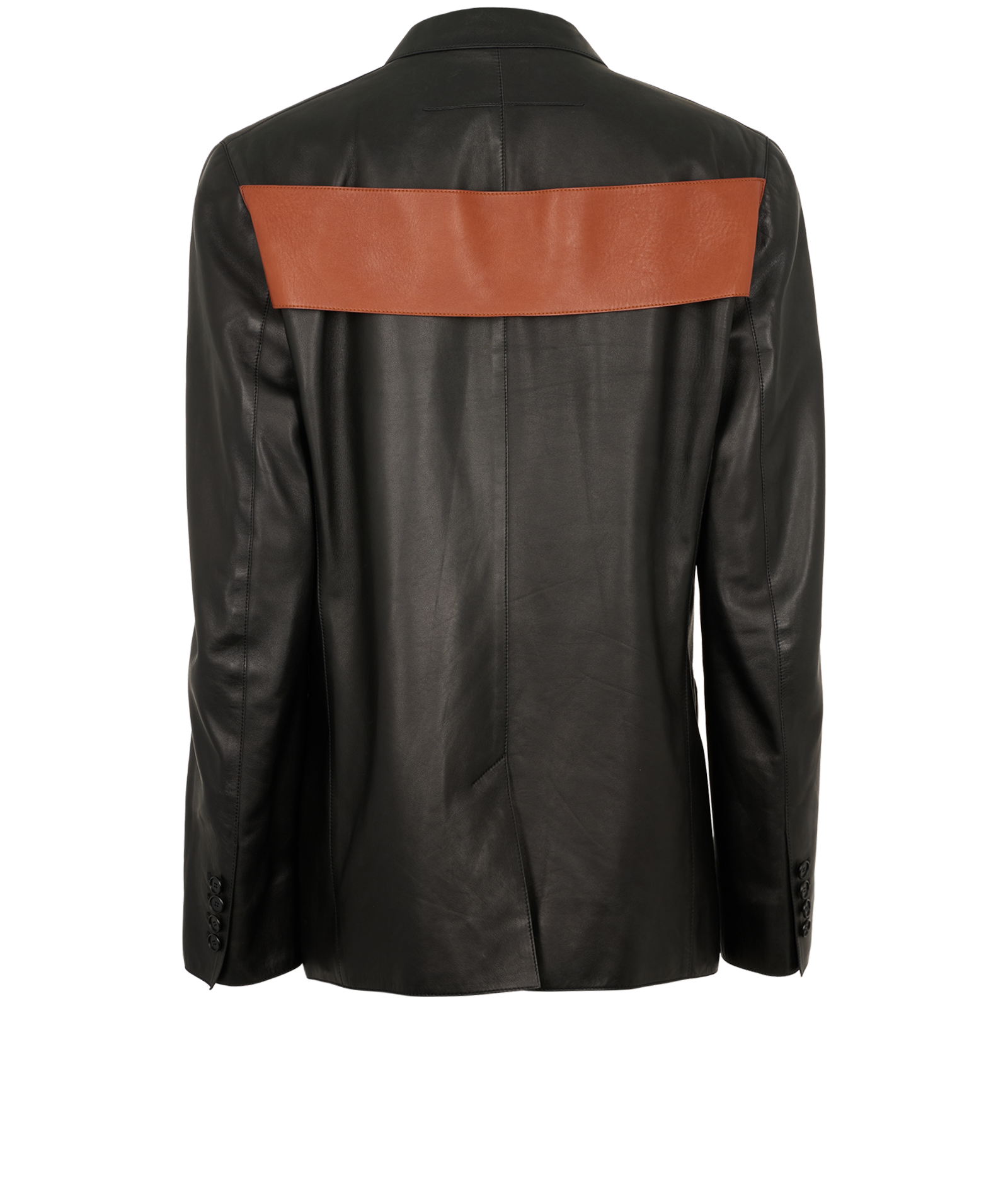 Givenchy Blazer Jacket, &pound;490, Clothing, Black/Brown, Leather, Back view