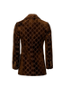 Gucci GG Velvet Blazer, &pound;850, Clothing, Brown, Velvet/Viscose, Back view