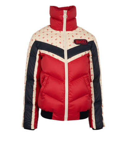 Gucci 2018 Floral Printed Puffer Jacket, &pound;750, Clothing, Red, Down Feathers, Front view