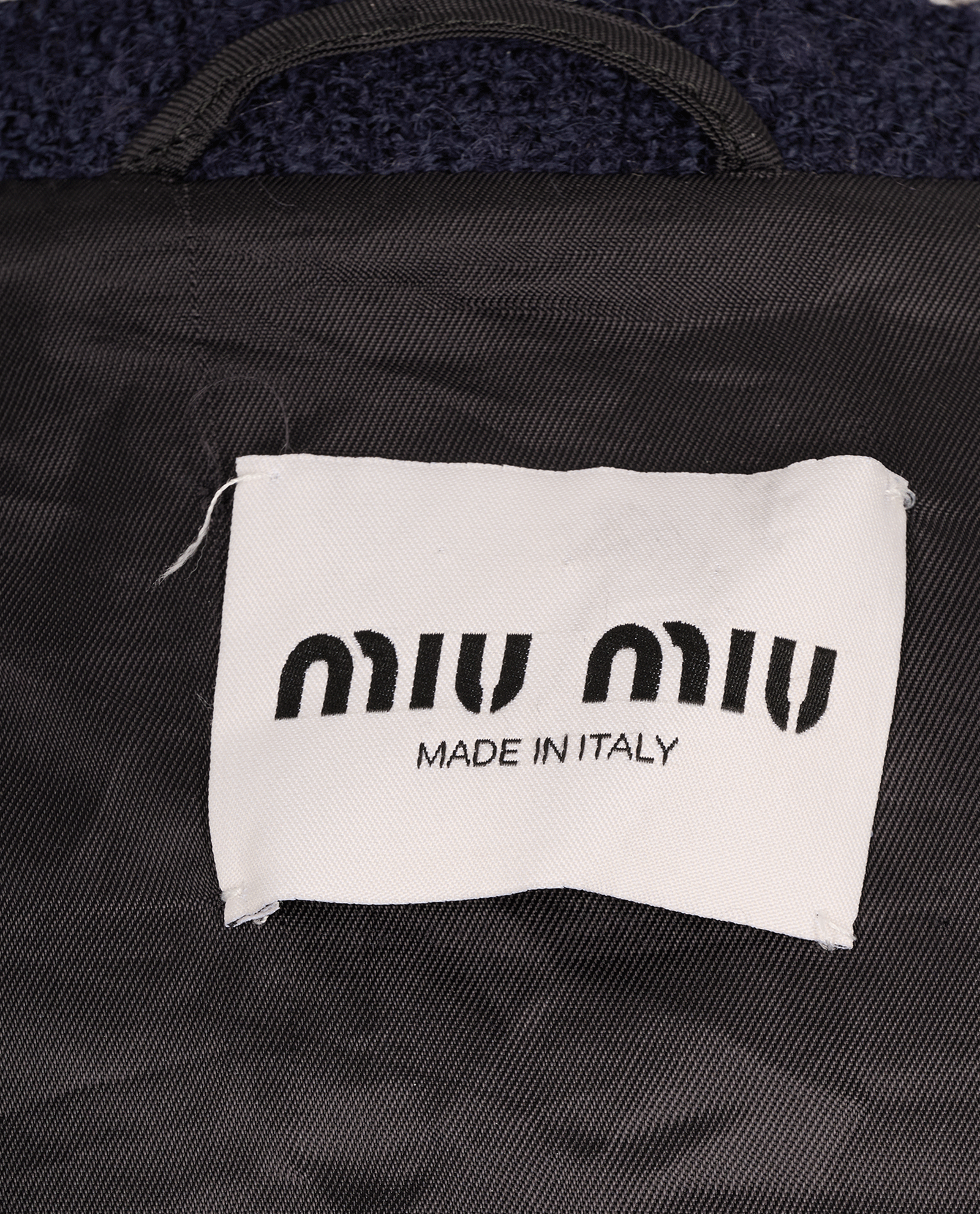 Miu Miu Tweed Stripe Jacket, &pound;750, Clothing, Navy, Wool, Other view