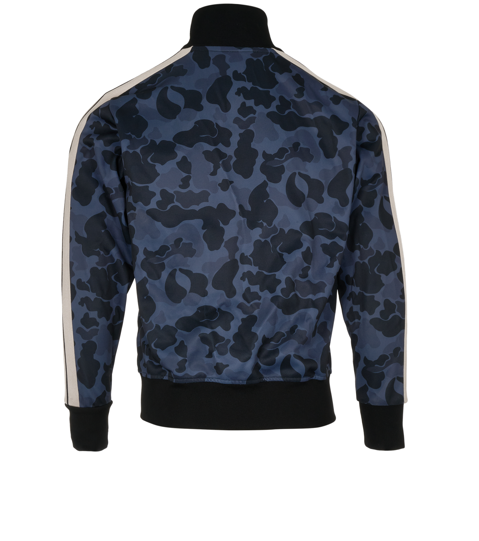 Palm Angels Night Camouflage Track Jacket, &pound;150, Clothing, Black/Navy, Polyester (Polymer), Back view