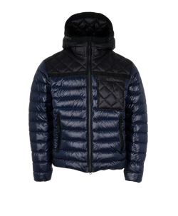 Burberry Quilted Puffer Jacket, Mens, Feather/Down, Navy, Sz S, 3*