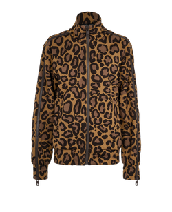Dolce & Gabbana Leopard Track Jacket, Polyester, Brown, UK14, 3*