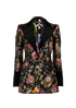 Dolce & Gabbana Jacquard Blazer, &pound;350, Clothing, Black, Acetate/Acrylic Plastic, Front view