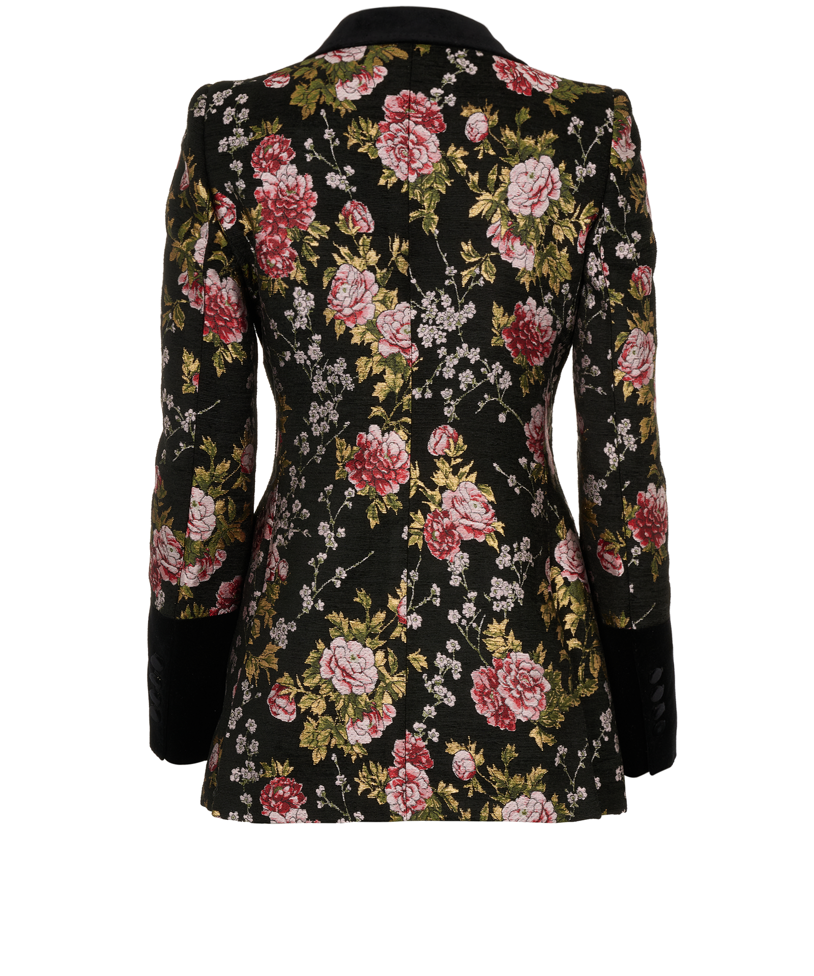 Dolce & Gabbana Jacquard Blazer, &pound;350, Clothing, Black, Acetate/Acrylic Plastic, Back view