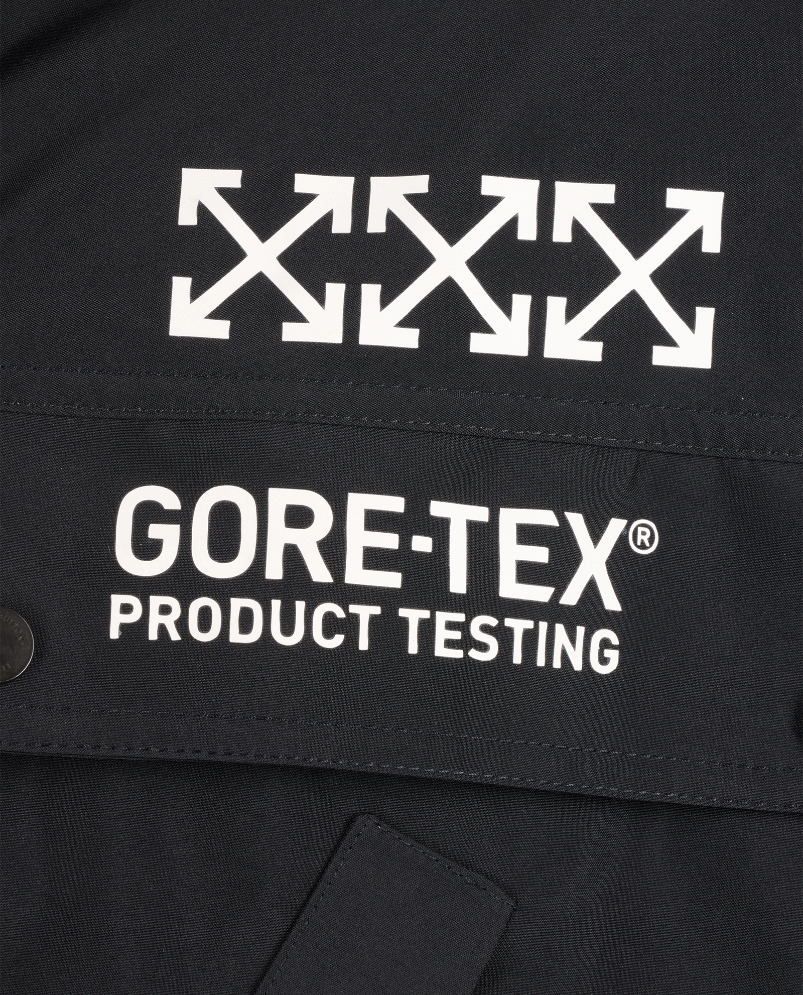 Off-White Gore-Tex Anorak Jacket, &pound;250, Clothing, Black, Polyester (Polymer), Other view
