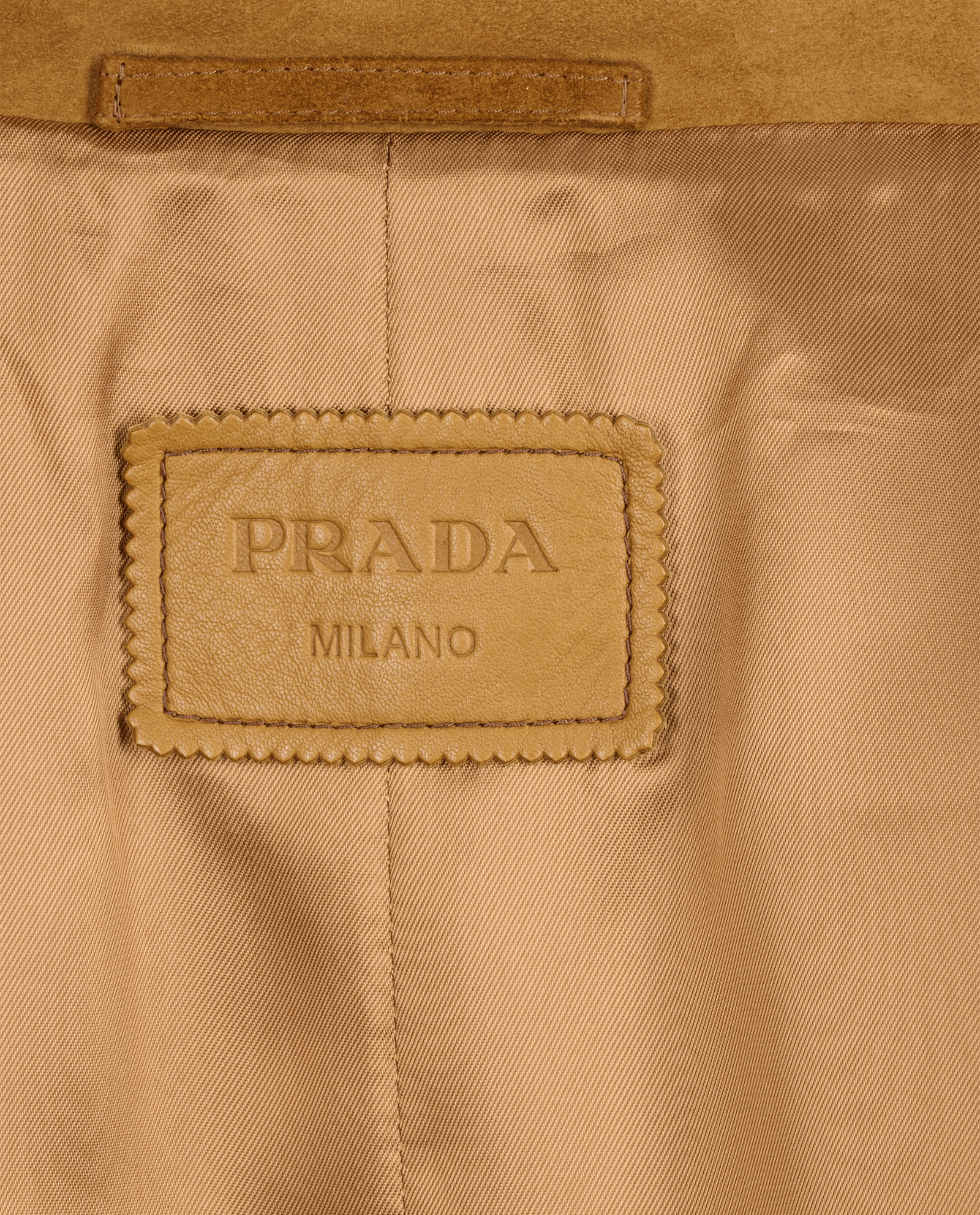 Prada Logo Jacket, &pound;2,200, Clothing, Brown, Suede, Other view
