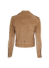 Saint Laurent L1 Biker Jacket, &pound;650, Clothing, Beige, Suede, Back view