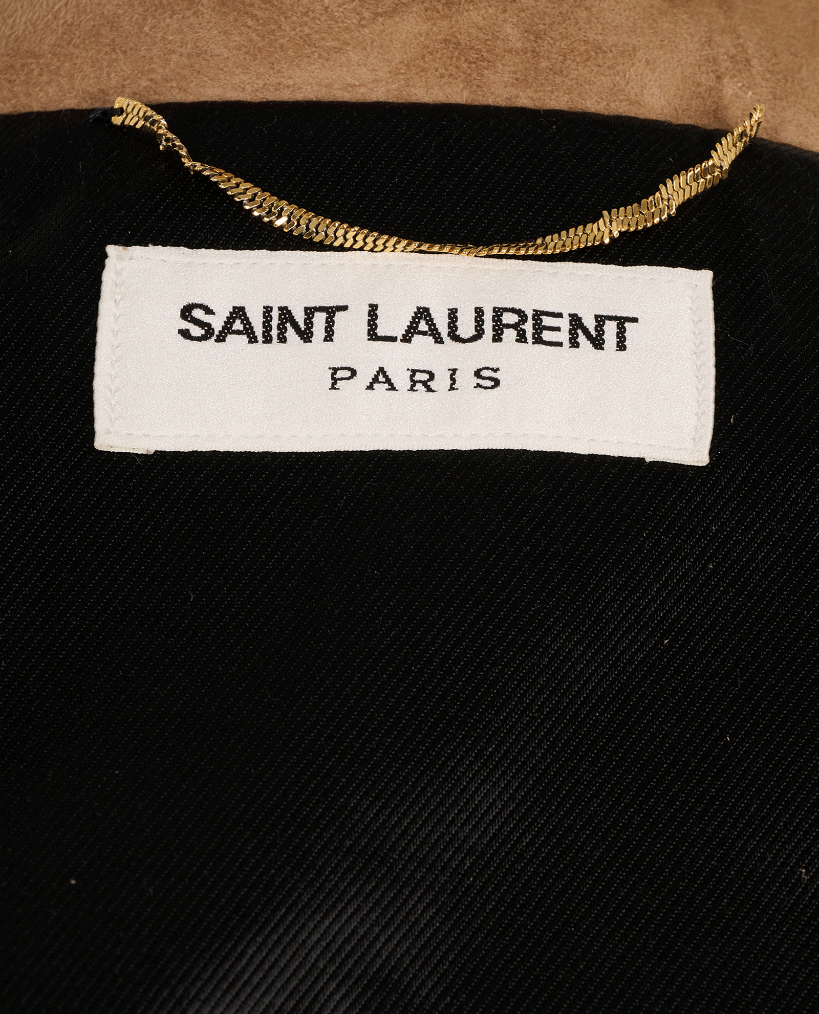 Saint Laurent L1 Biker Jacket, &pound;650, Clothing, Beige, Suede, Other view
