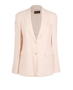 Loro Piana Relaxed Blazer, Silk, Pink, UK14, 3*