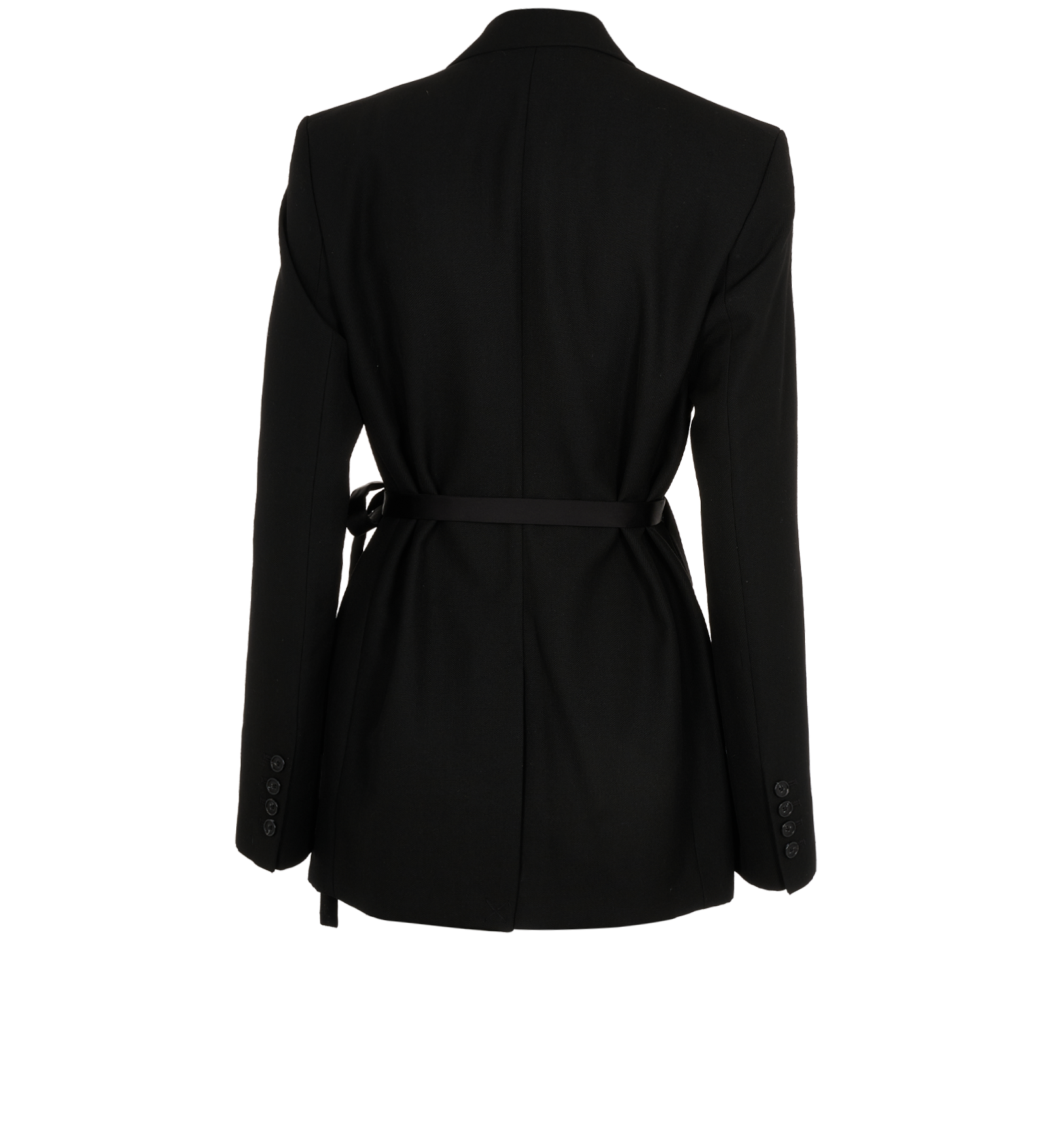 Toteme Wrap Blazer, &pound;180, Clothing, Black, Polyester (Polymer)/Wool, Back view