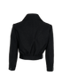 Alaia Cropped Evening Bomber, &pound;450, Clothing, Black, Viscose, Back view
