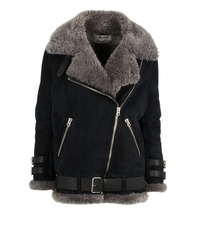 Acne Studios Velocite Biker Jacket, &pound;450, Clothing, Black, Lambskin Leather, Front view