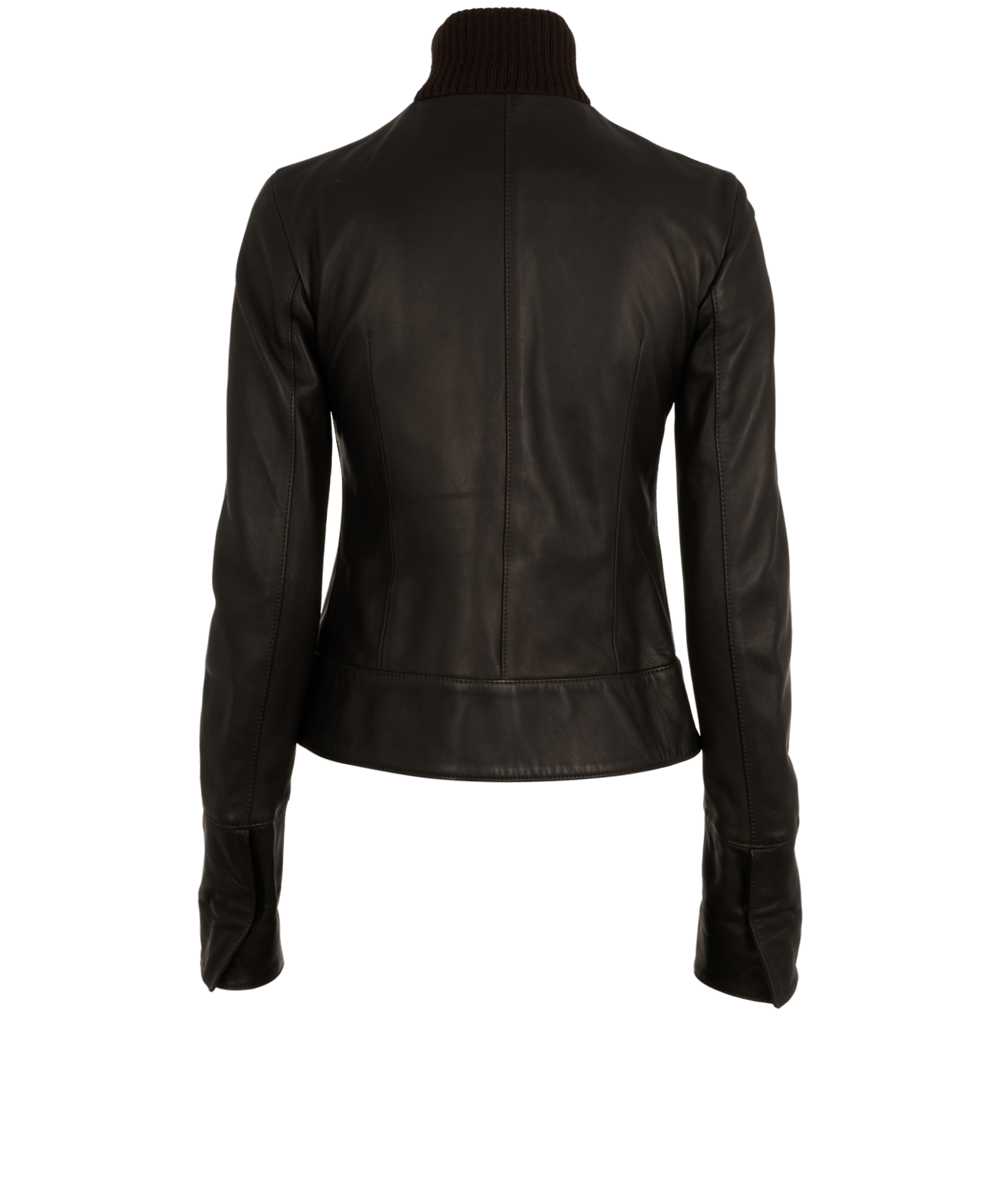 Dolce & Gabbana Biker Jacket, &pound;220, Clothing, Brown, Leather, Back view