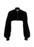 Christian Dior Cropped Bomber Jacket, &pound;450, Clothing, Black, Cotton, Front view