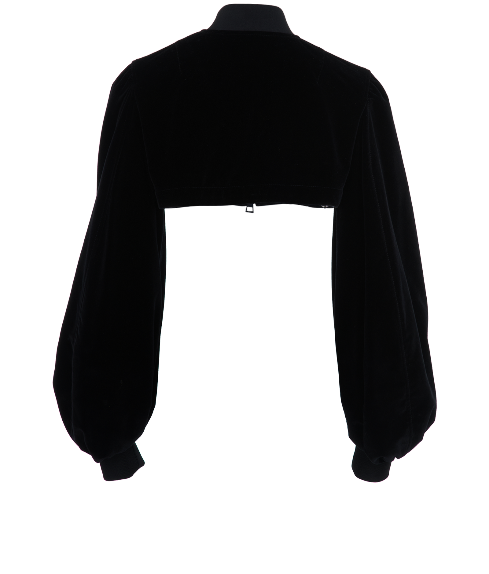 Christian Dior Cropped Bomber Jacket, &pound;450, Clothing, Black, Cotton, Back view