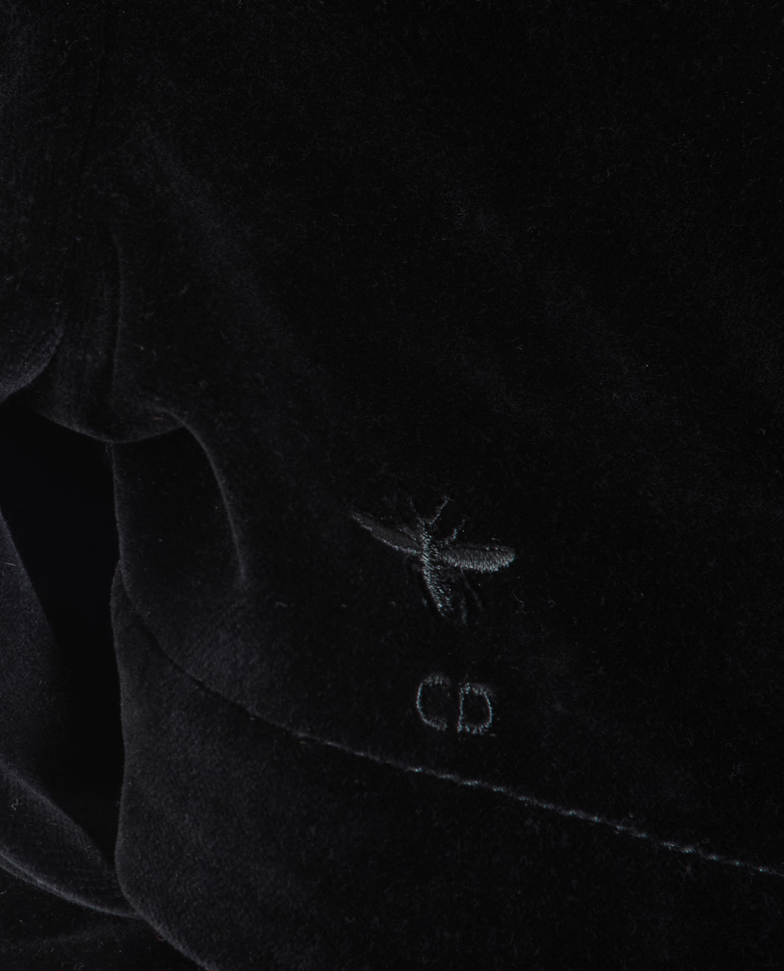 Christian Dior Cropped Bomber Jacket, &pound;450, Clothing, Black, Cotton, Other view