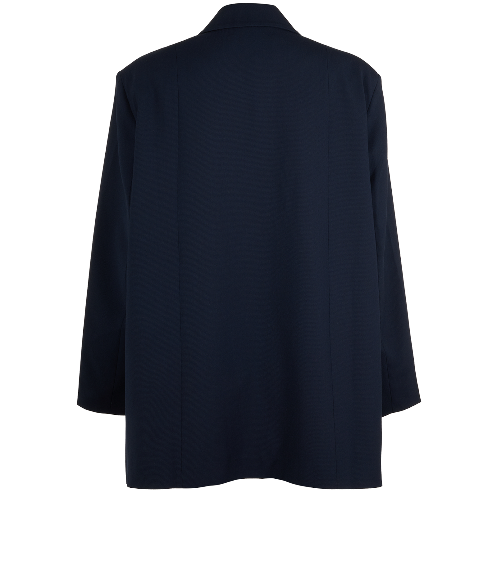 Ganni Double Breasted Blazer, &pound;95, Clothing, Blue, Polyester (Polymer), Back view