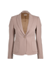 Miu Miu Single-Vent Blazer, &pound;220, Clothing, Taupe, Wool, Front view
