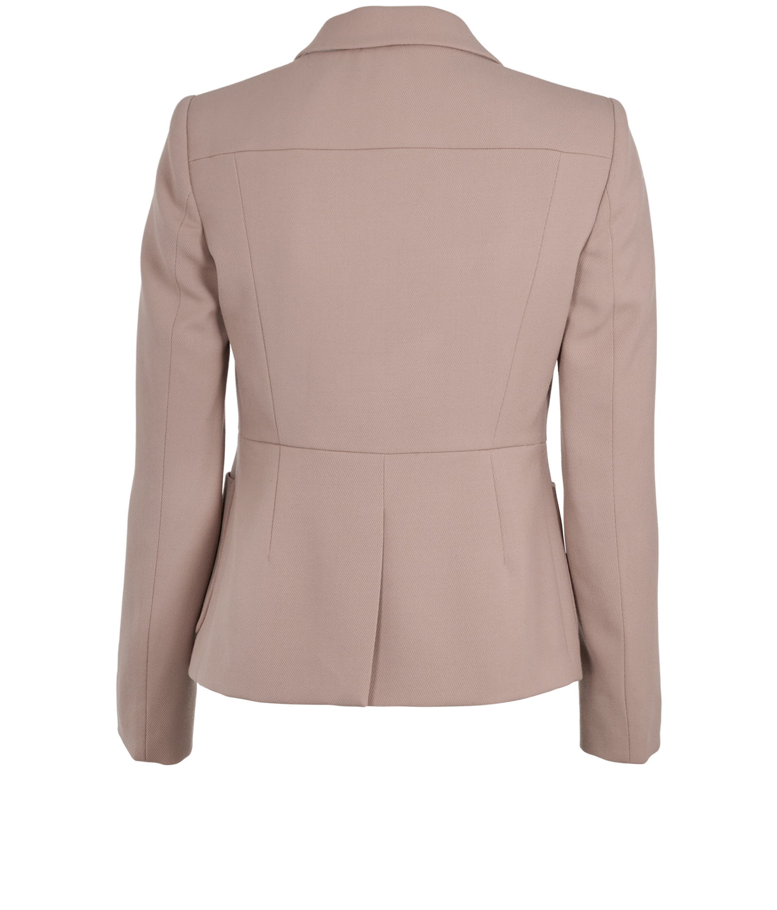 Miu Miu Single-Vent Blazer, &pound;220, Clothing, Taupe, Wool, Back view