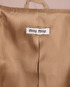 Miu Miu Single-Vent Blazer, &pound;220, Clothing, Taupe, Wool, Other view