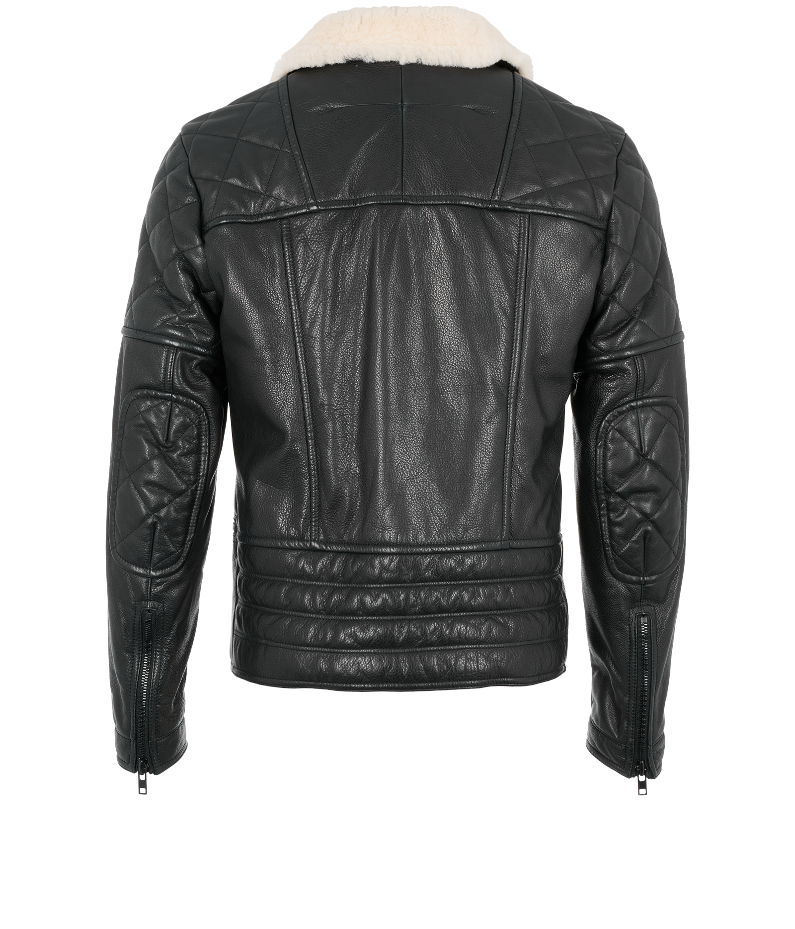 Givenchy Motor Jacket, &pound;650, Clothing, Black, Leather, Back view