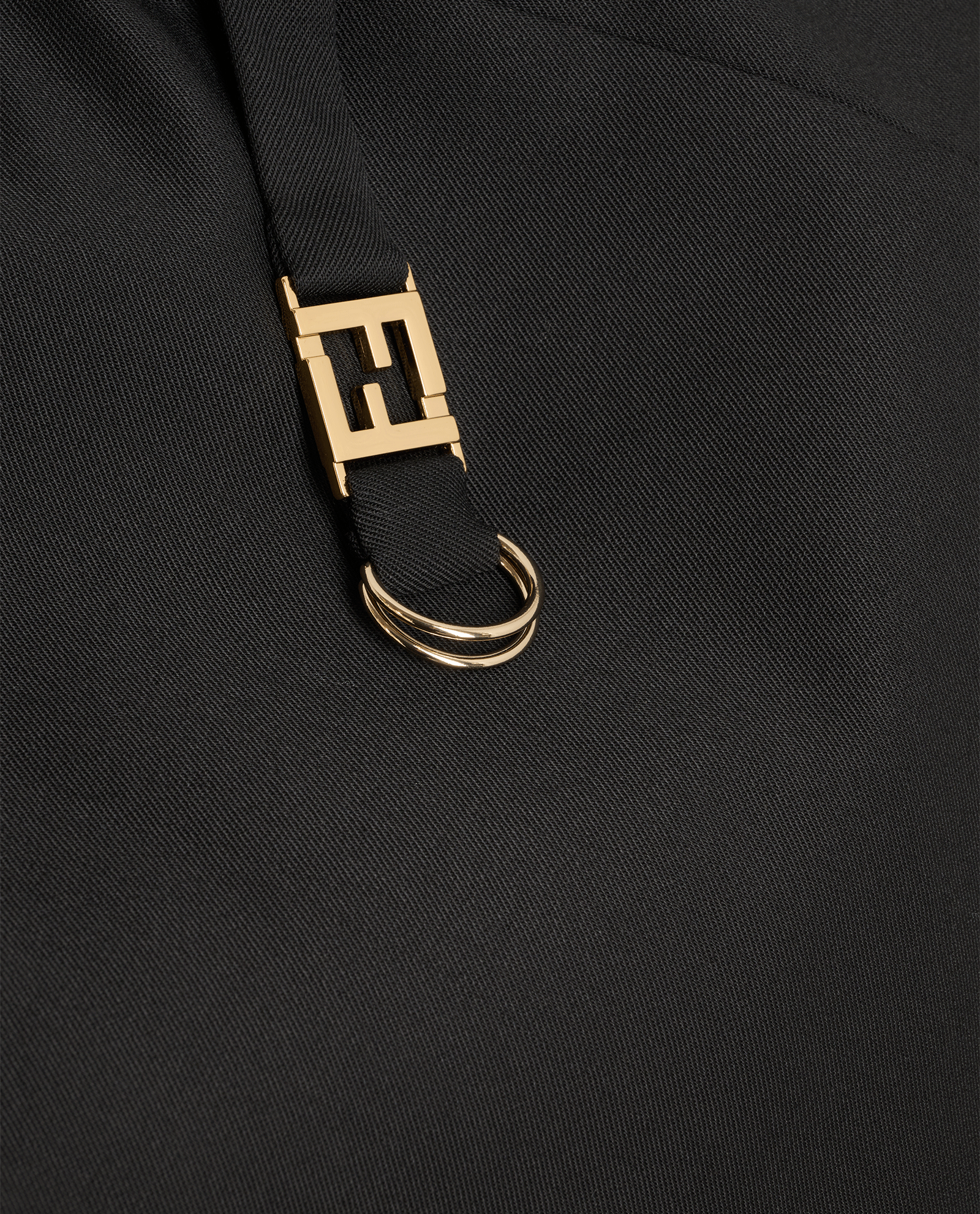 Fendi FF Belted Blazer, &pound;750, Clothing, Black, Polyester (Polymer)/Wool, Other view