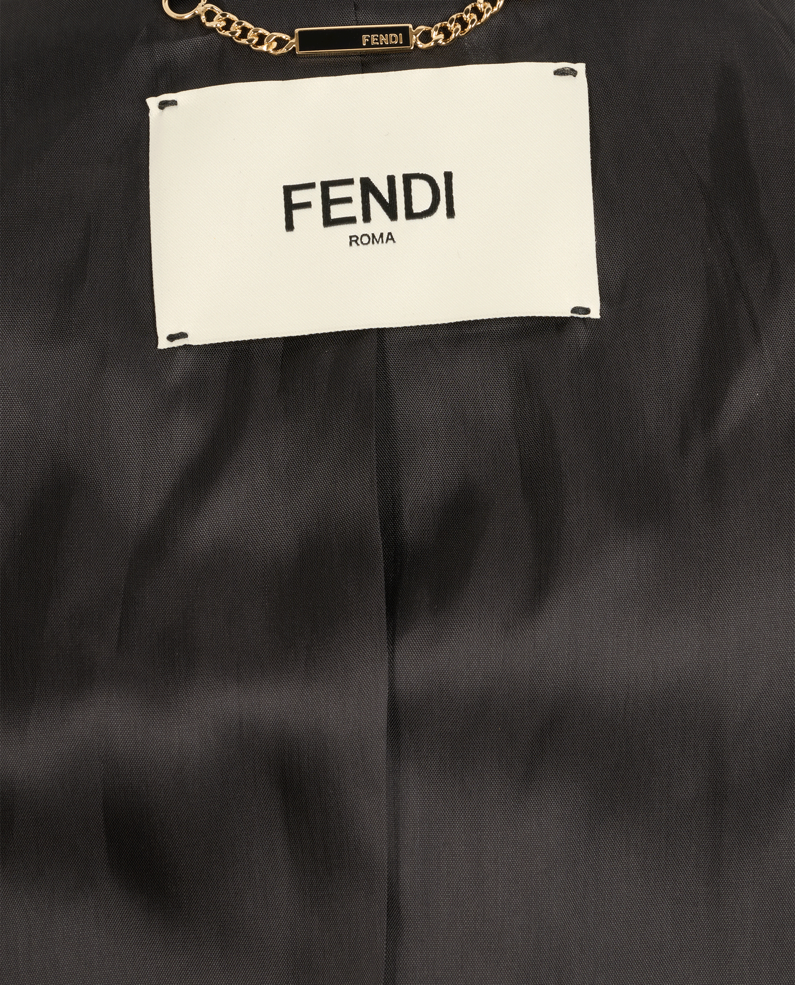 Fendi FF Belted Blazer, &pound;750, Clothing, Black, Polyester (Polymer)/Wool, Other view