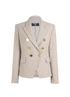Balmain Sequins  Printed Blazer, &pound;695, Clothing, Cream/Grey, Wool, Front view