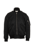 Saint Laurent Bomber Jacket, &pound;450, Clothing, Black, Polyester (Polymer), Front view