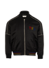 Saint Laurent YSL Logo Bomber Jacket, &pound;375, Clothing, Black, Viscose, Front view