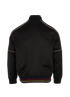 Saint Laurent YSL Logo Bomber Jacket, &pound;375, Clothing, Black, Viscose, Back view