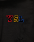 Saint Laurent YSL Logo Bomber Jacket, &pound;375, Clothing, Black, Viscose, Other view