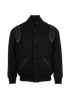 Saint laurent Varsity Jacket, &pound;450, Clothing, Black, Wool, Front view