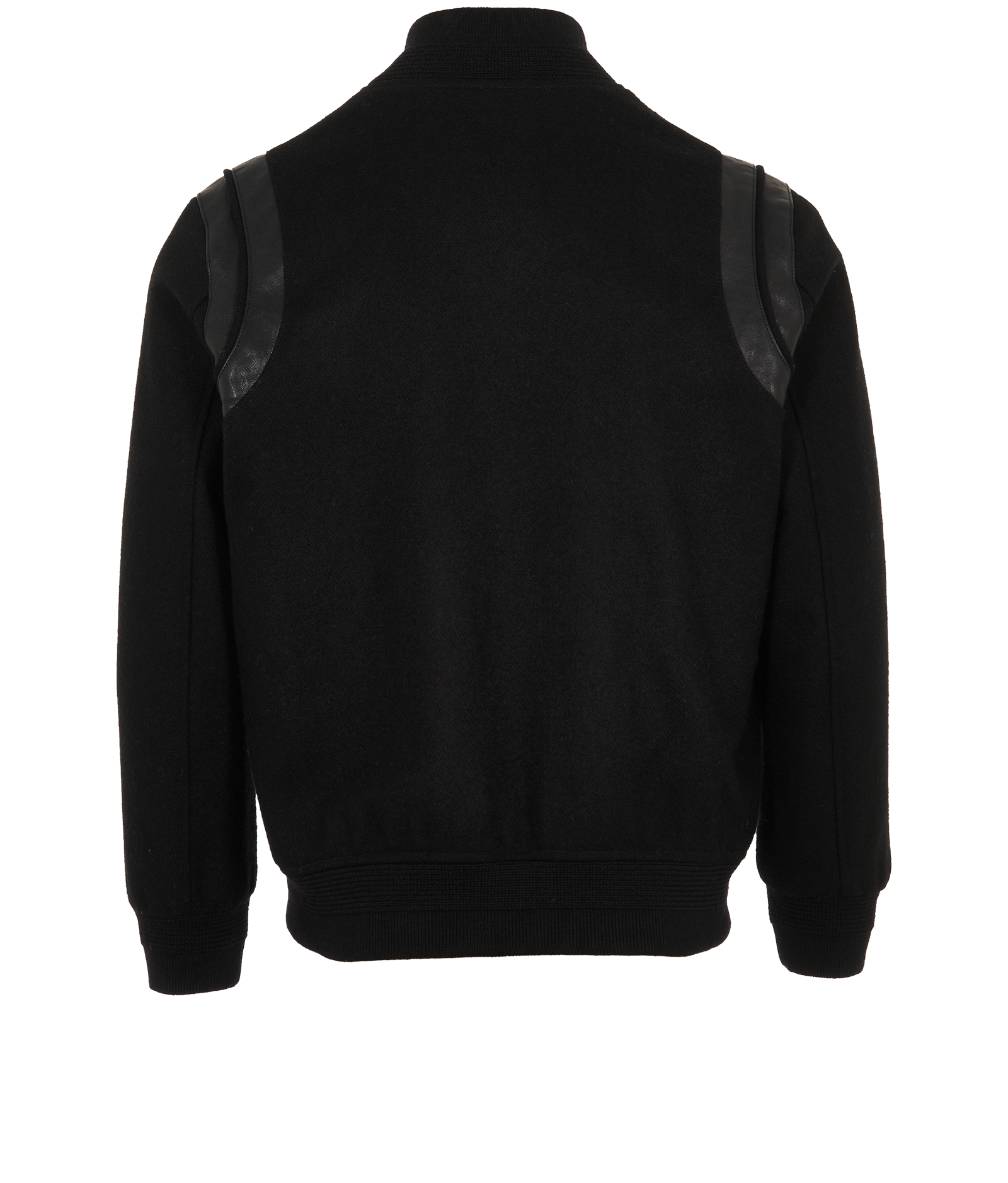 Saint laurent Varsity Jacket, &pound;450, Clothing, Black, Wool, Back view