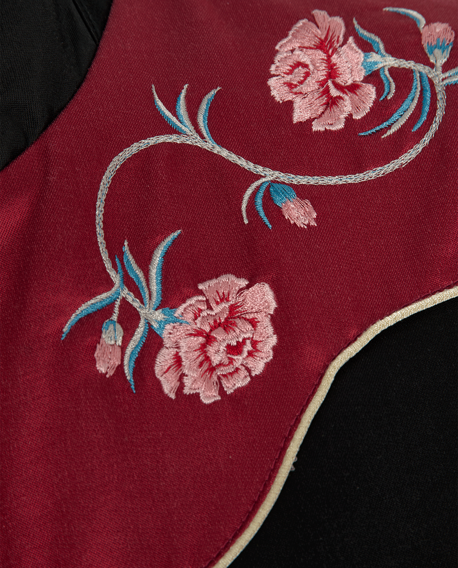 Saint Laurent Roses Jacket, &pound;320, Clothing, Black, Cotton, Other view