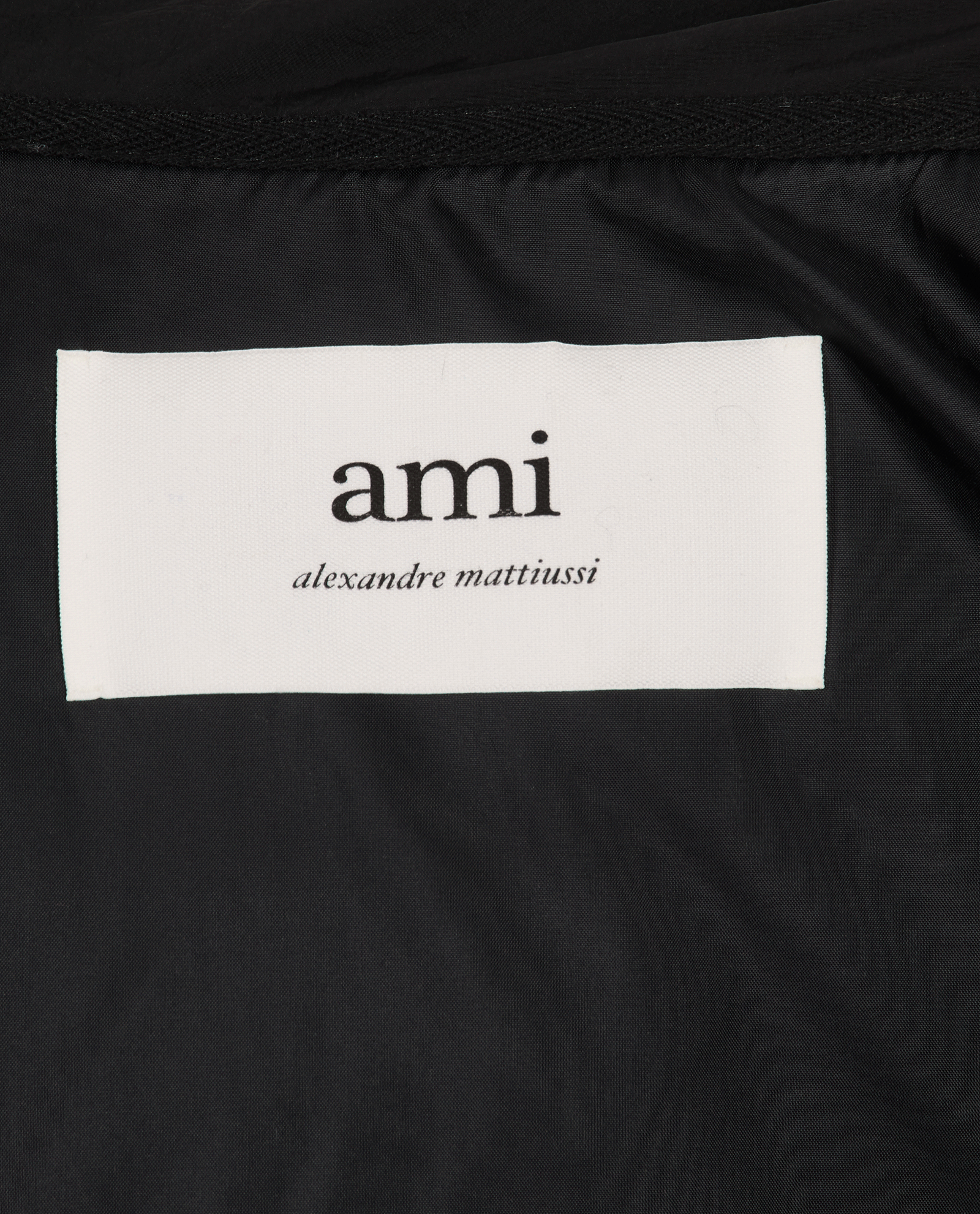 Ami Paris Ami De Coeur Gilet, &pound;275, Clothing, Black/Orange, Nylon, Other view