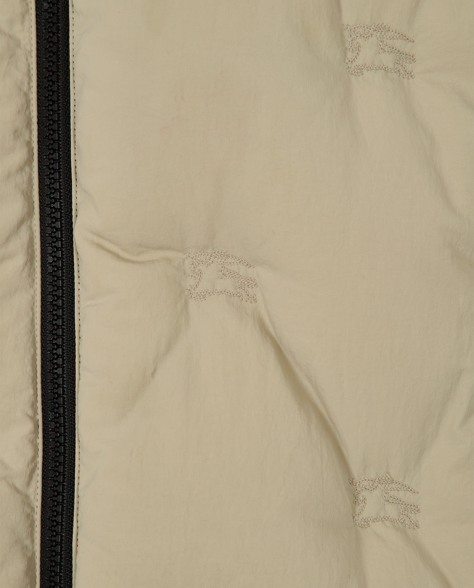 Burberry Embroidered Knight Puffer Jacket, &pound;350, Clothing, Beige, Down Feathers, Other view