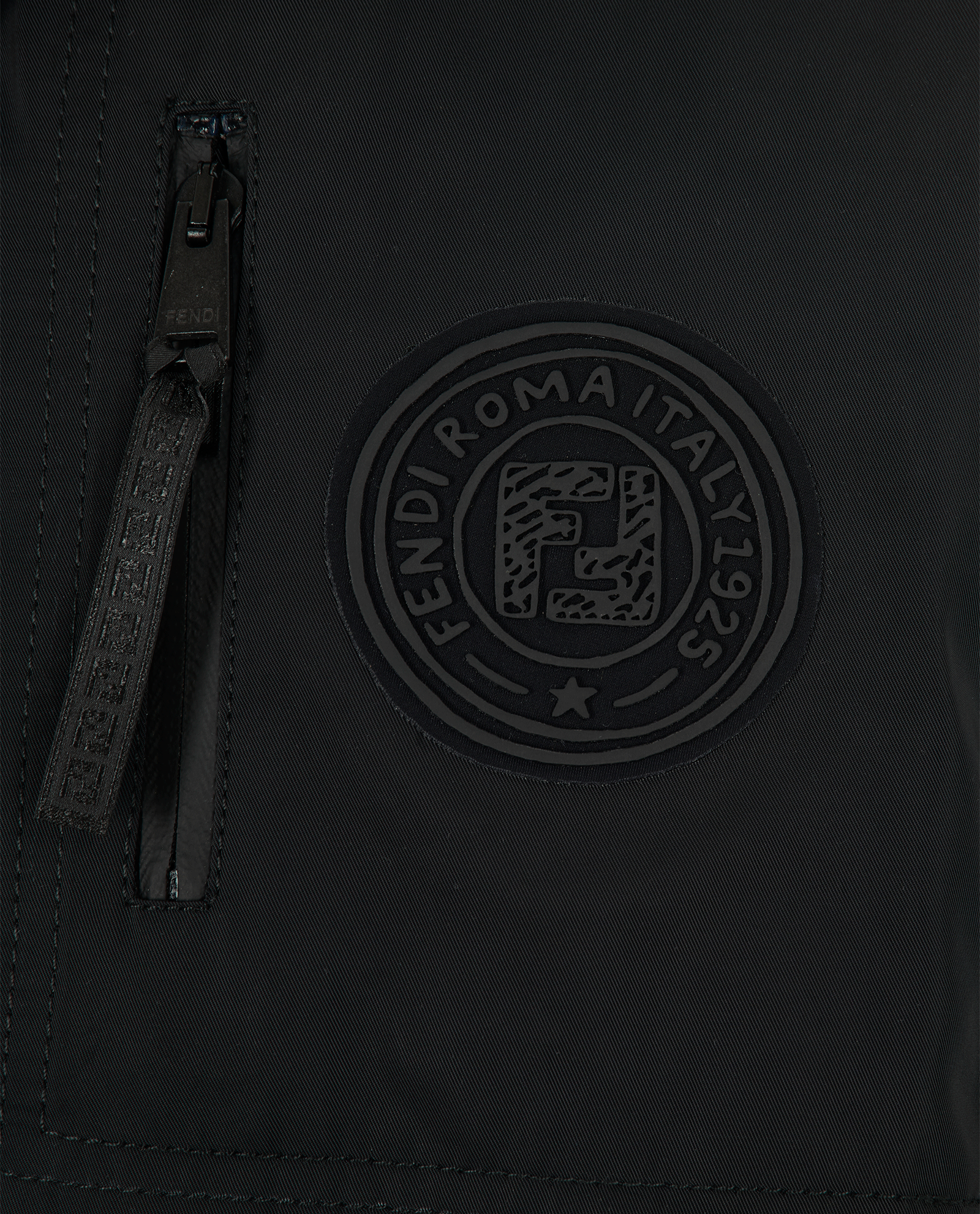 Fendi Cropped Jacket, &pound;595, Clothing, Black, Nylon, Other view