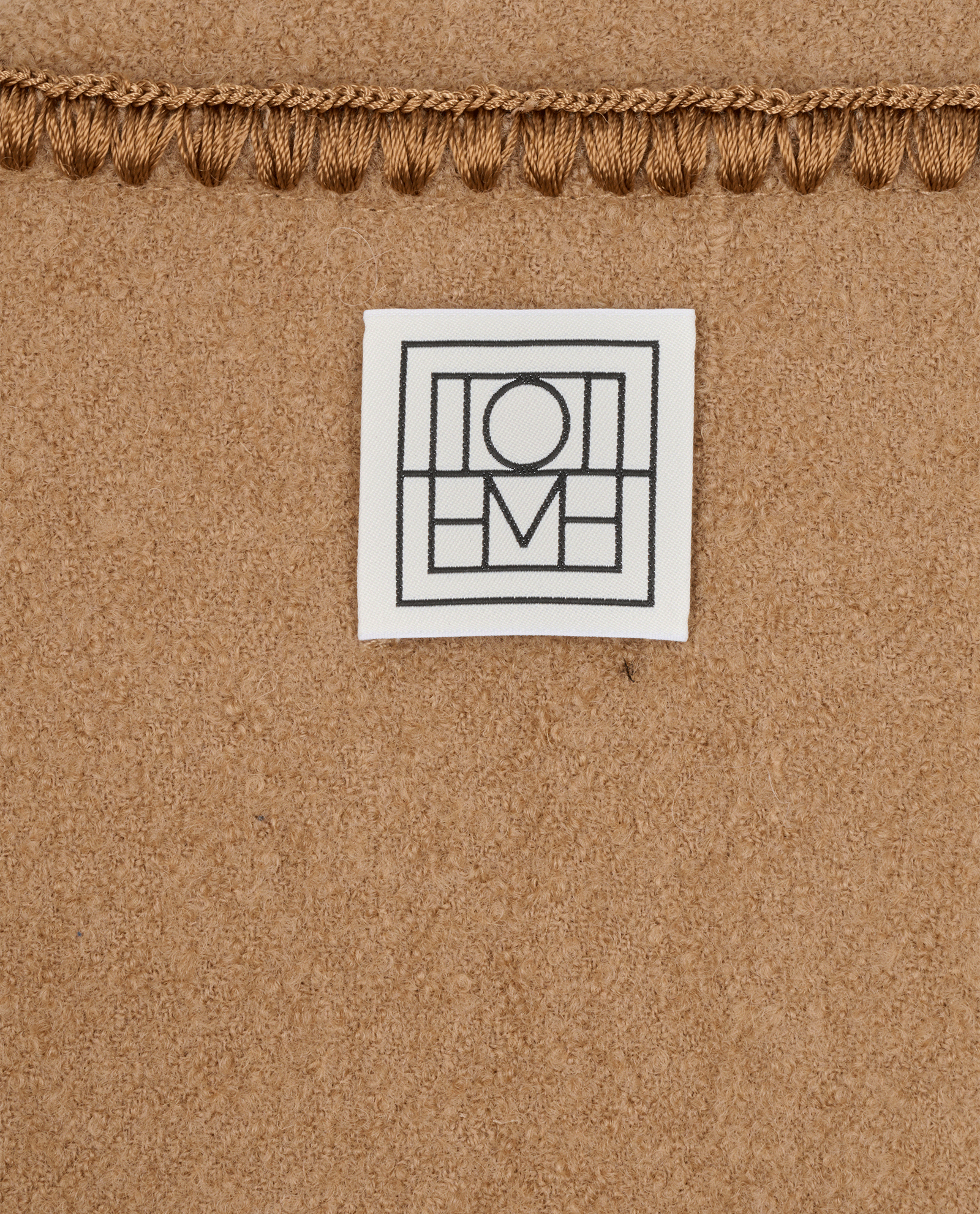 Toteme Embroidered Scarf Jacket, &pound;420, Clothing, Tan, Wool, Other view