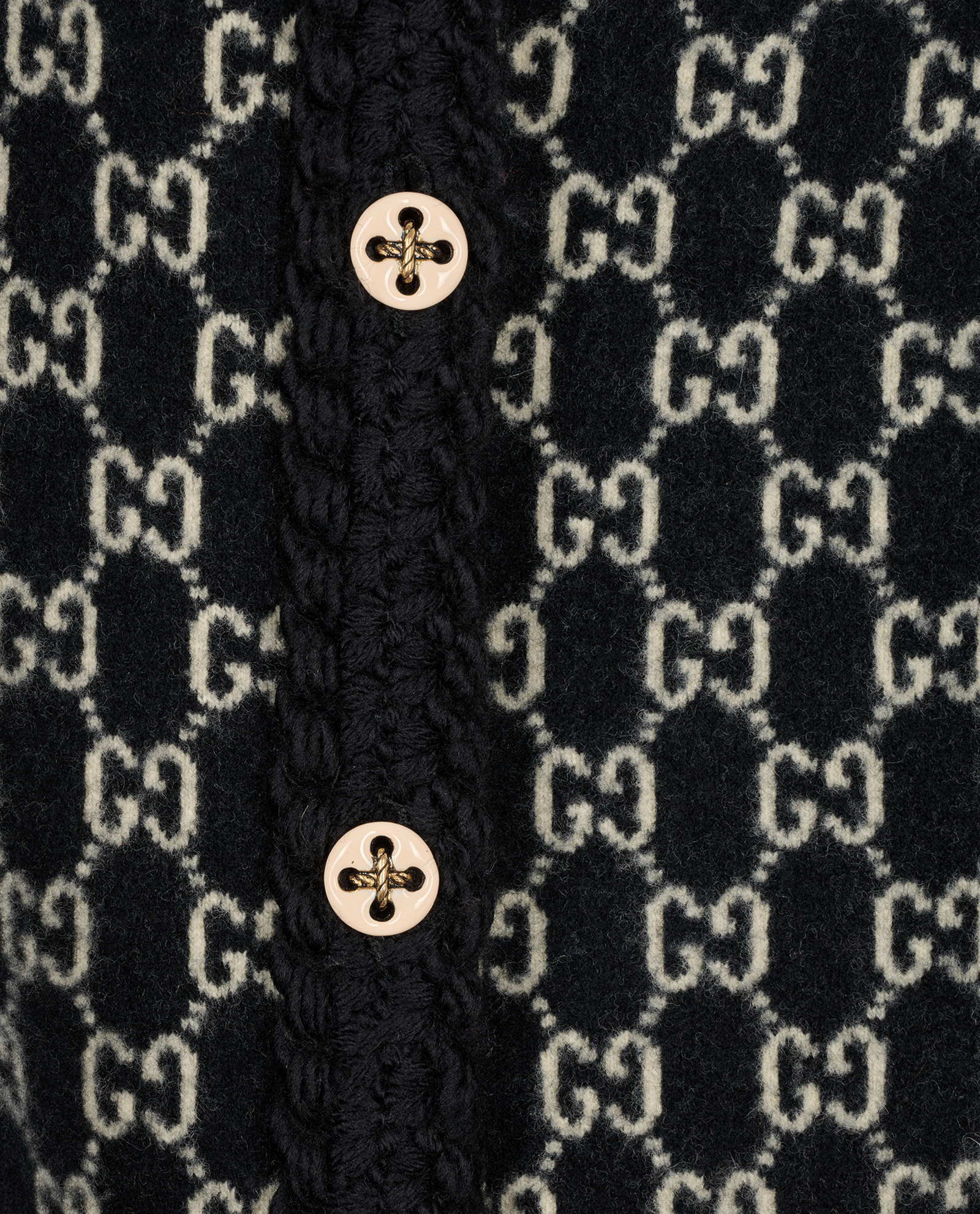 GG Brushed Jacket, &pound;650, Clothing, Black, Wool, Other view