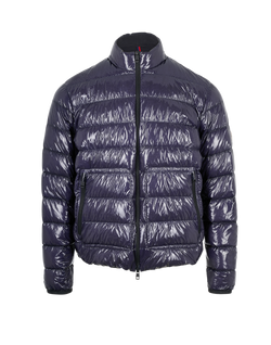 Moncler Agar Jacket, Mens, Down/Feather, Navy, Sz L, 1*