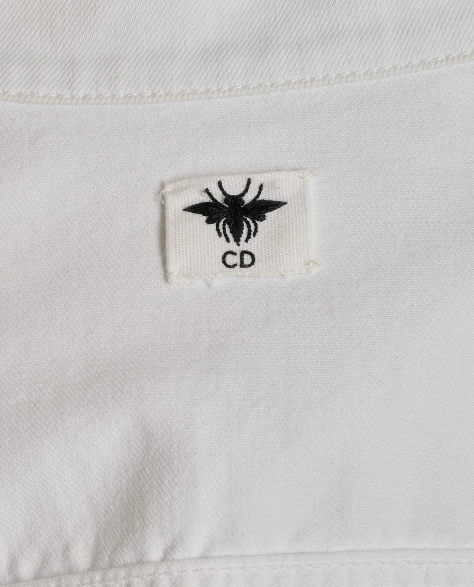 Christian Dior CD Bee Embroidered Jacket, &pound;350, Clothing, White, Cotton, Other view