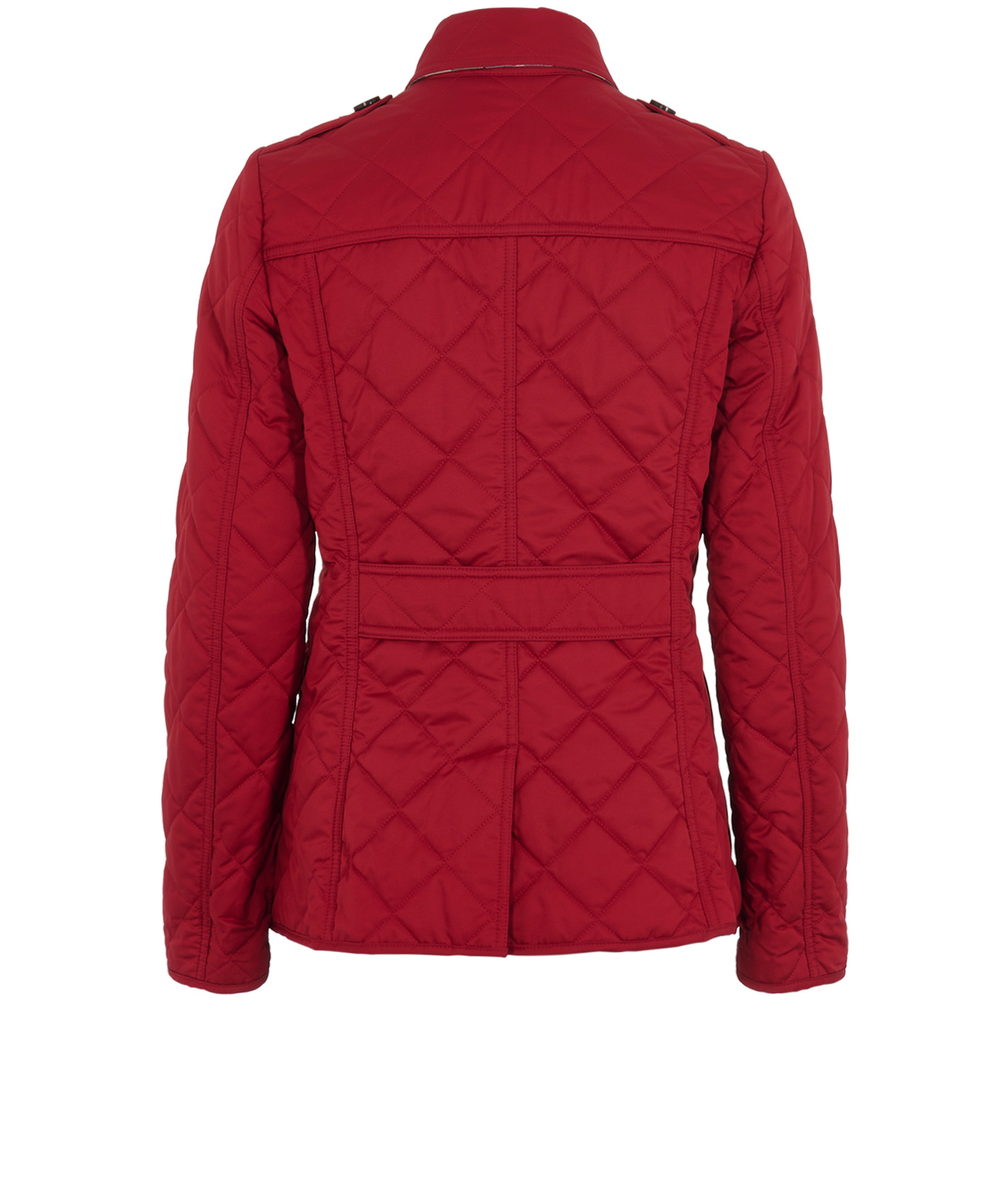 Burberry Quilted Jacket, &pound;350, Clothing, Red, Polyester (Polymer), Back view