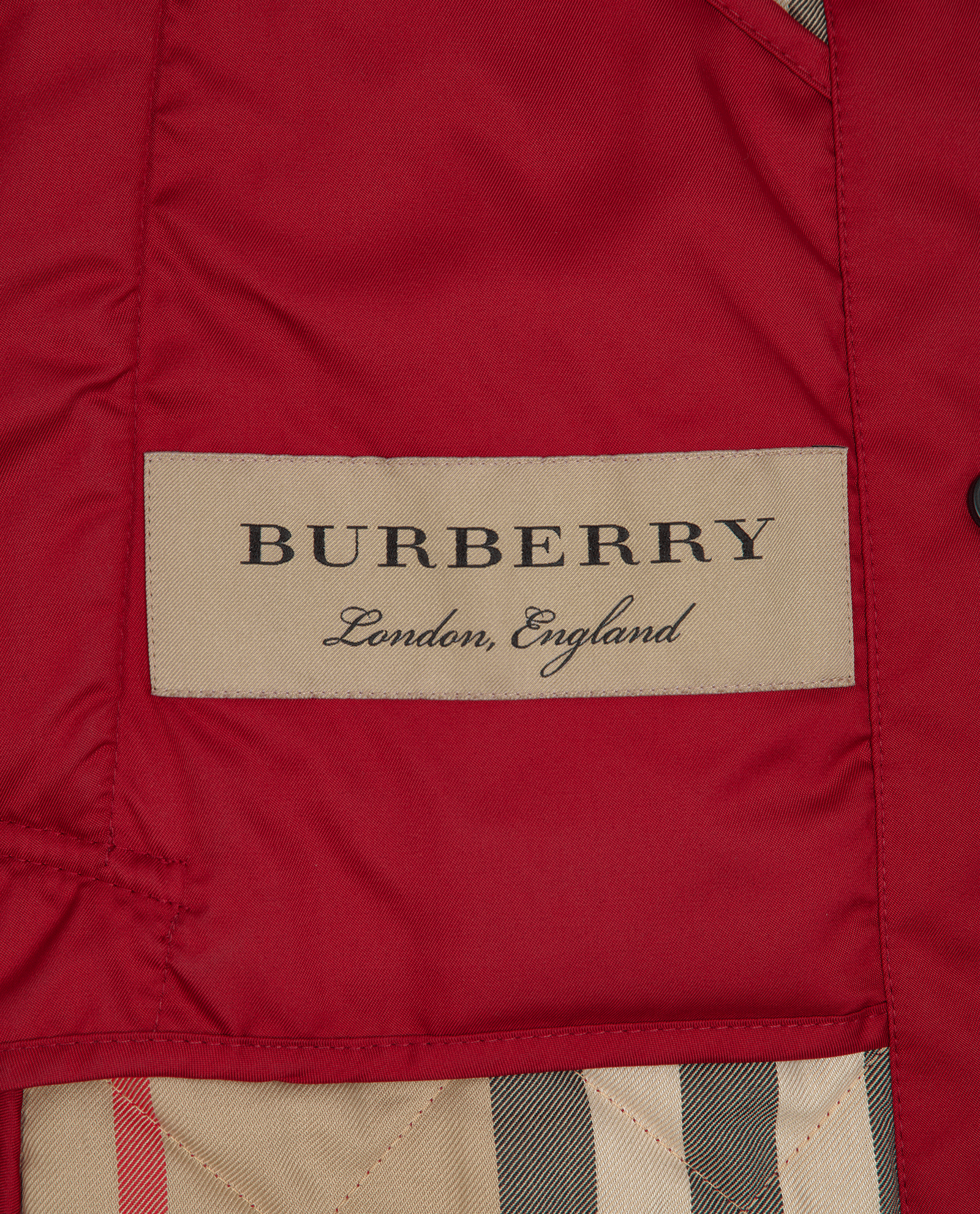 Burberry Quilted Jacket, &pound;350, Clothing, Red, Polyester (Polymer), Other view