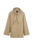Toteme Technical Scarf Jacket, &pound;295, Clothing, Beige, Cotton, Front view