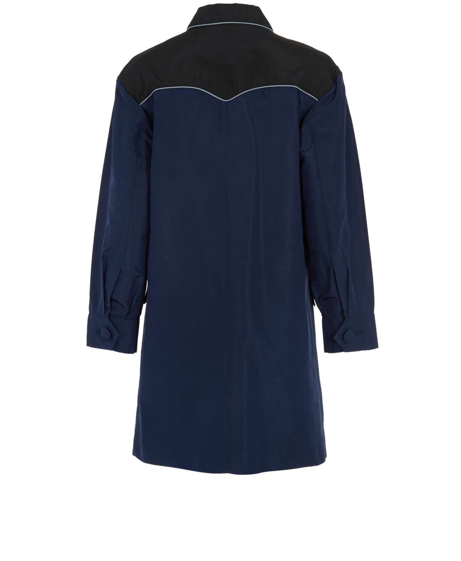 Prada Two-Tone Jacket, &pound;450, Clothing, Black/Navy, Silk, Back view