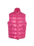 Moncler Tibb Gilet, &pound;310, Clothing, Pink, Down Feathers, Front view
