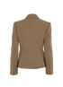 Balmain Double-Breasted Blazer, &pound;550, Clothing, Tan, Wool, Back view
