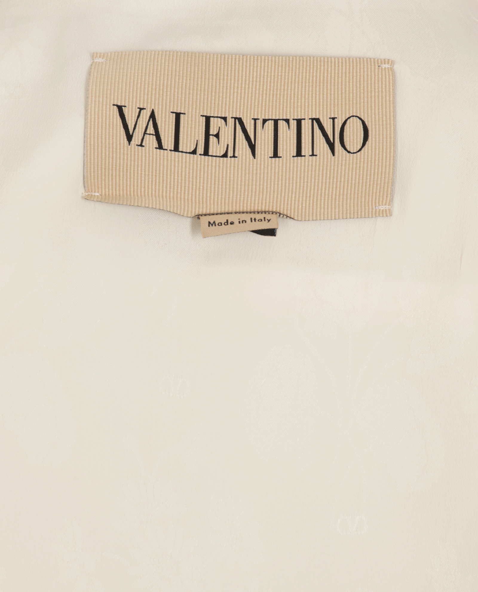 Valentino V Bomber Jacket, &pound;450, Clothing, Cream, Polyester (Polymer), Other view
